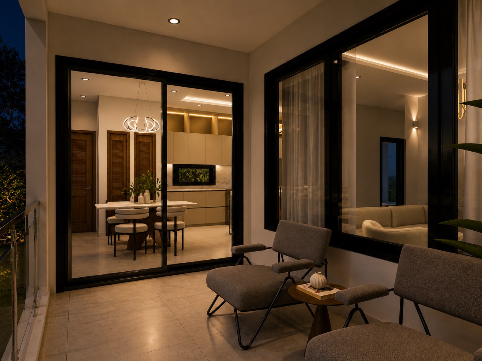 The Meridian Collection — Balcony Night