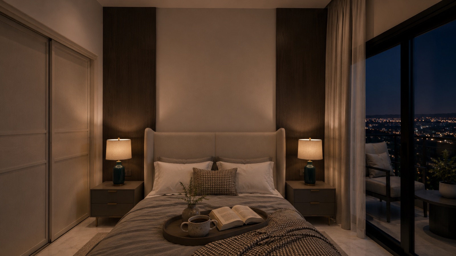 The Summit Collection — Master Room Nightime