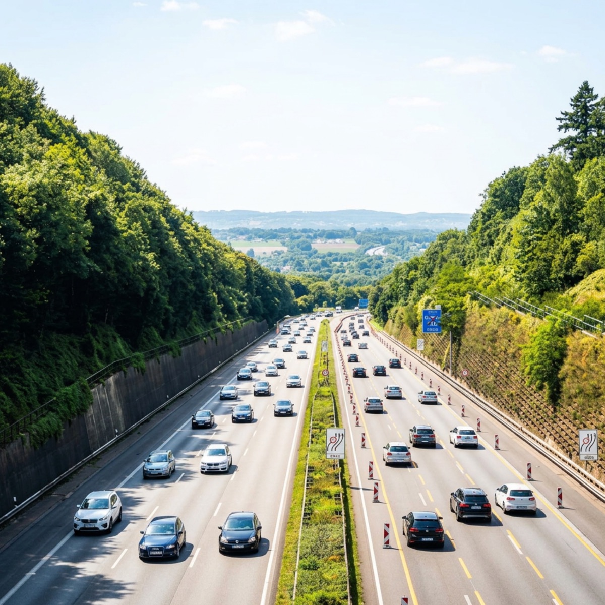 The road through the green hills above Montego Bay, connecting Westgate Hills to the city